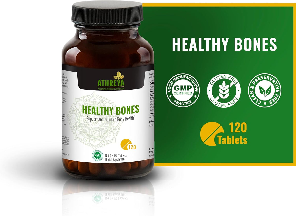 Athreya Herbs Healthy Bones Tablets – Ayurvedic Blend (120 Tablets) - görsel 3