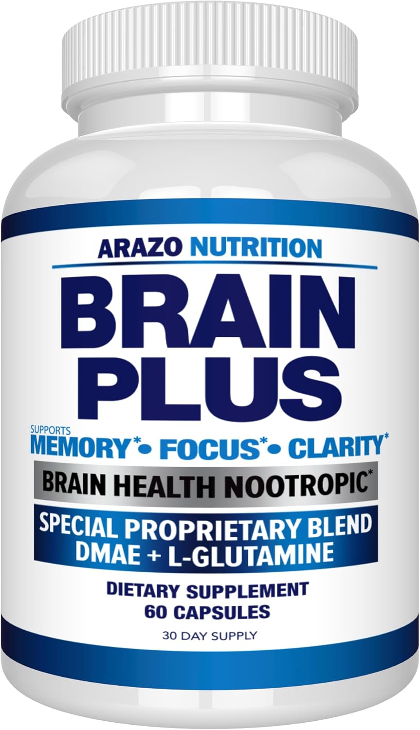 Arazo Nutrition Brain Plus – Nootropic Supplement for Memory and Focus - görsel 1
