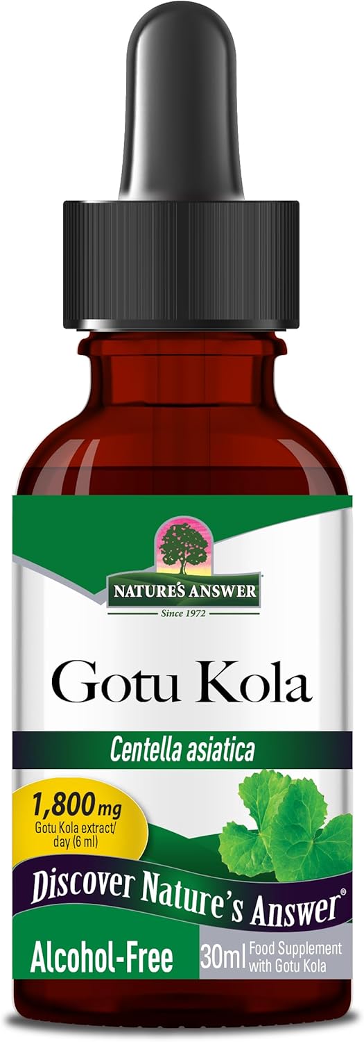 Nature's Answer Gotu Kola Herb Alcohol-Free Supplement - 30 ml - görsel 1