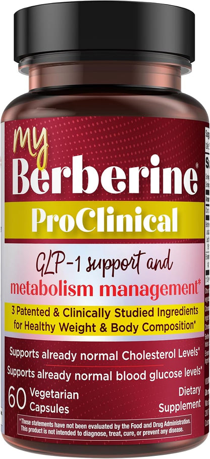 Purity Products MyBerberine ProClinical – 9.6X More Bioavailable Than Ordinary Berberine with BPL-1 Postbiotic & Eriomin – 60 Vegetarian Capsules