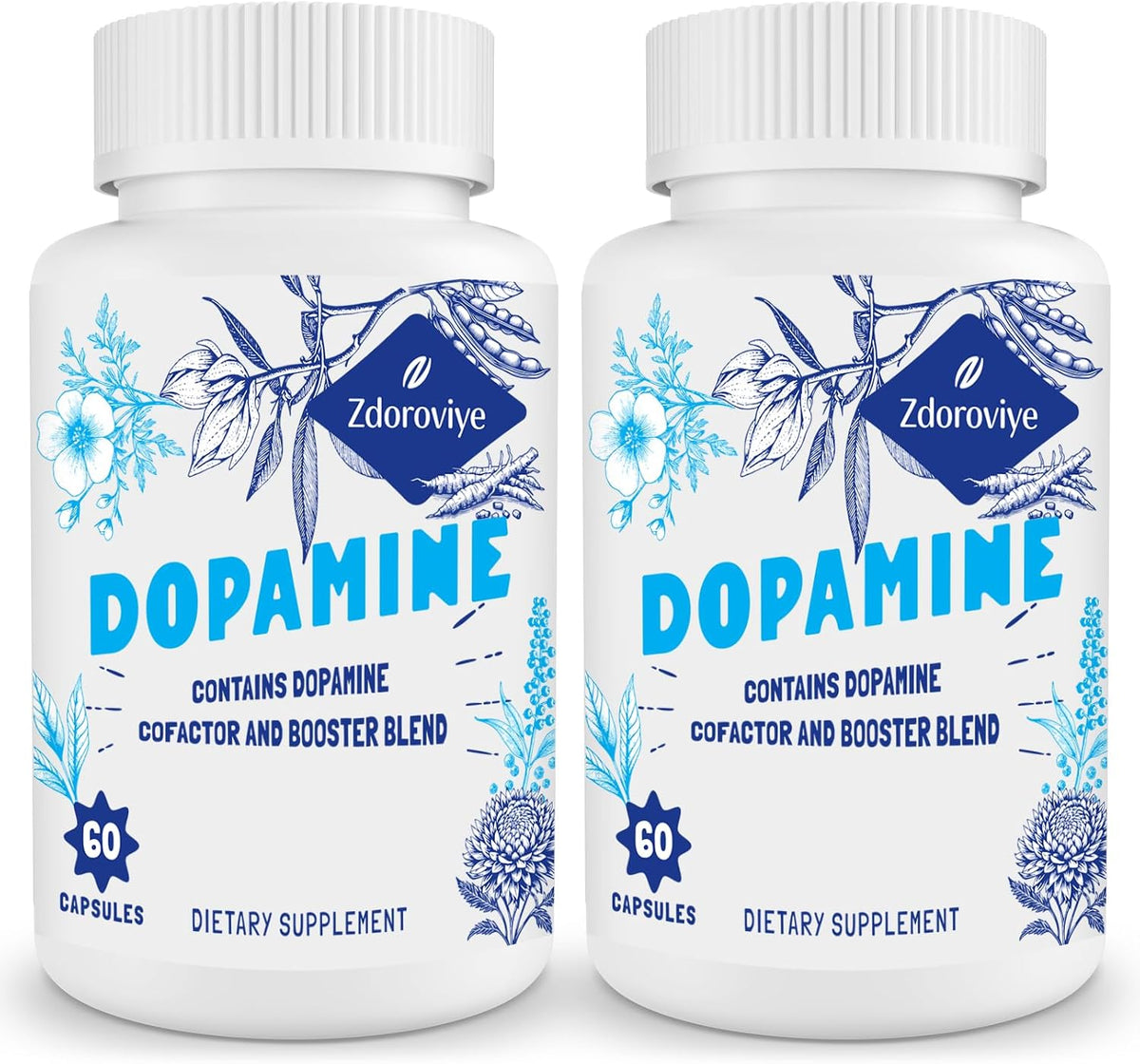 Zdoroviye Dopamine Supplement - 500mg Mucuna Pruriens Extract (40% L-DOPA) - 60 Capsules - görsel 10