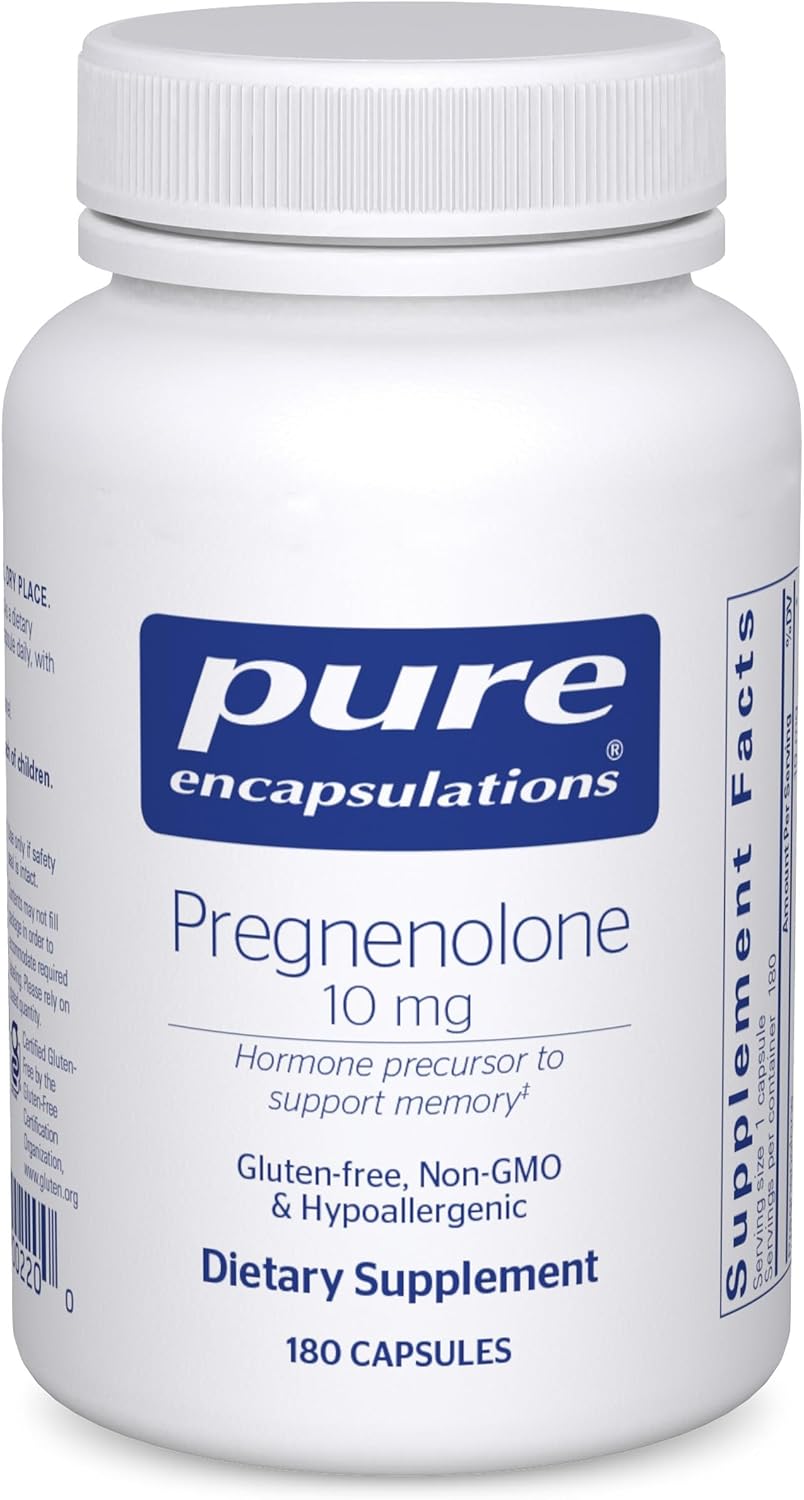 Pure Encapsulations Pregnenolone 10 mg – Hormone Precursor for Memory and Wellbeing - görsel 8