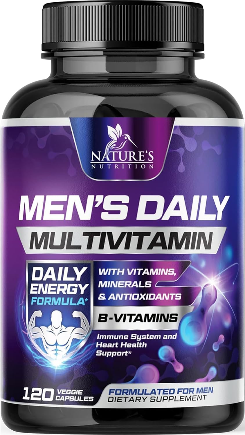 Nature's Nutrition Multivitamin for Men | Once Daily | 120 Capsules - görsel 1