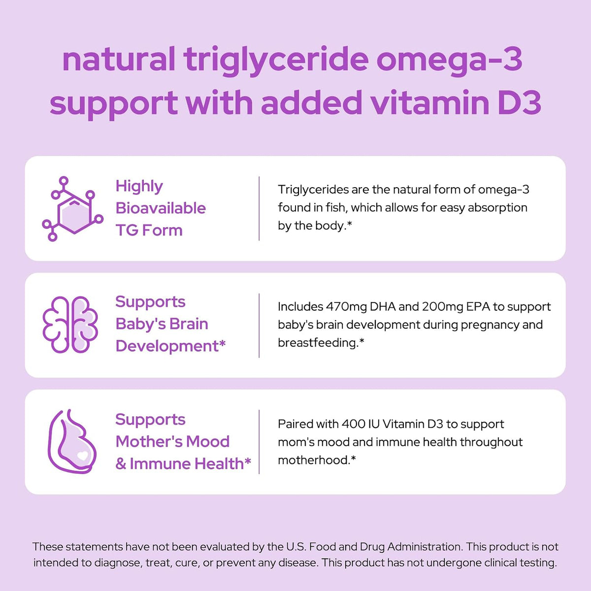 Premom Prenatal Vitamins Capsules & Prenatal DHA Mini Soft gel capsules Bundle - görsel 7
