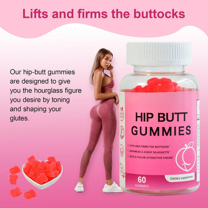 Laicuherb BBL Gummies for Women Curves, Peach Flavour - 60 Count