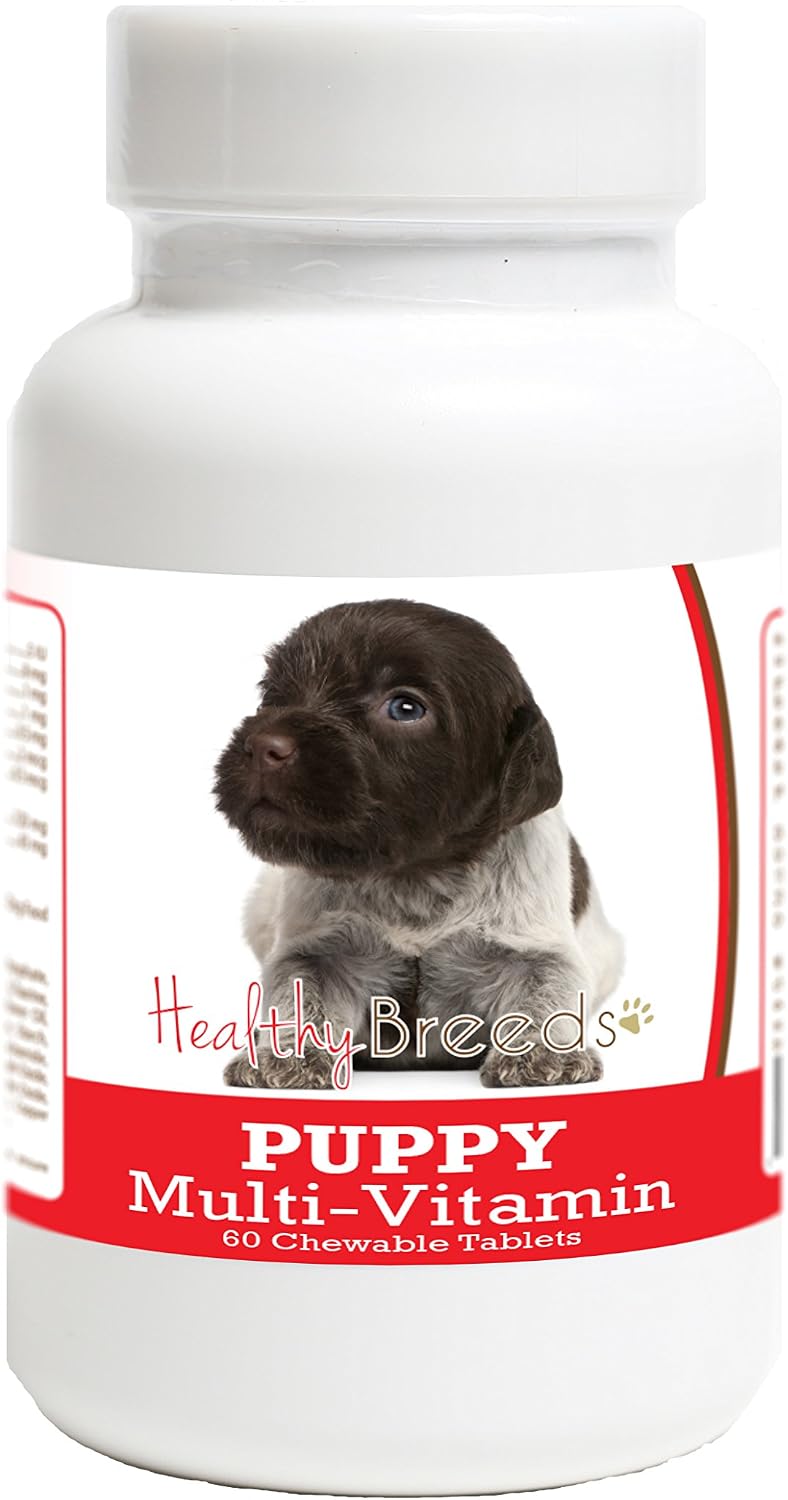 Healthy Breeds Wirehaired Pointing Griffon Puppy Dog Multivitamin Tablets, 60 Count - görsel 1