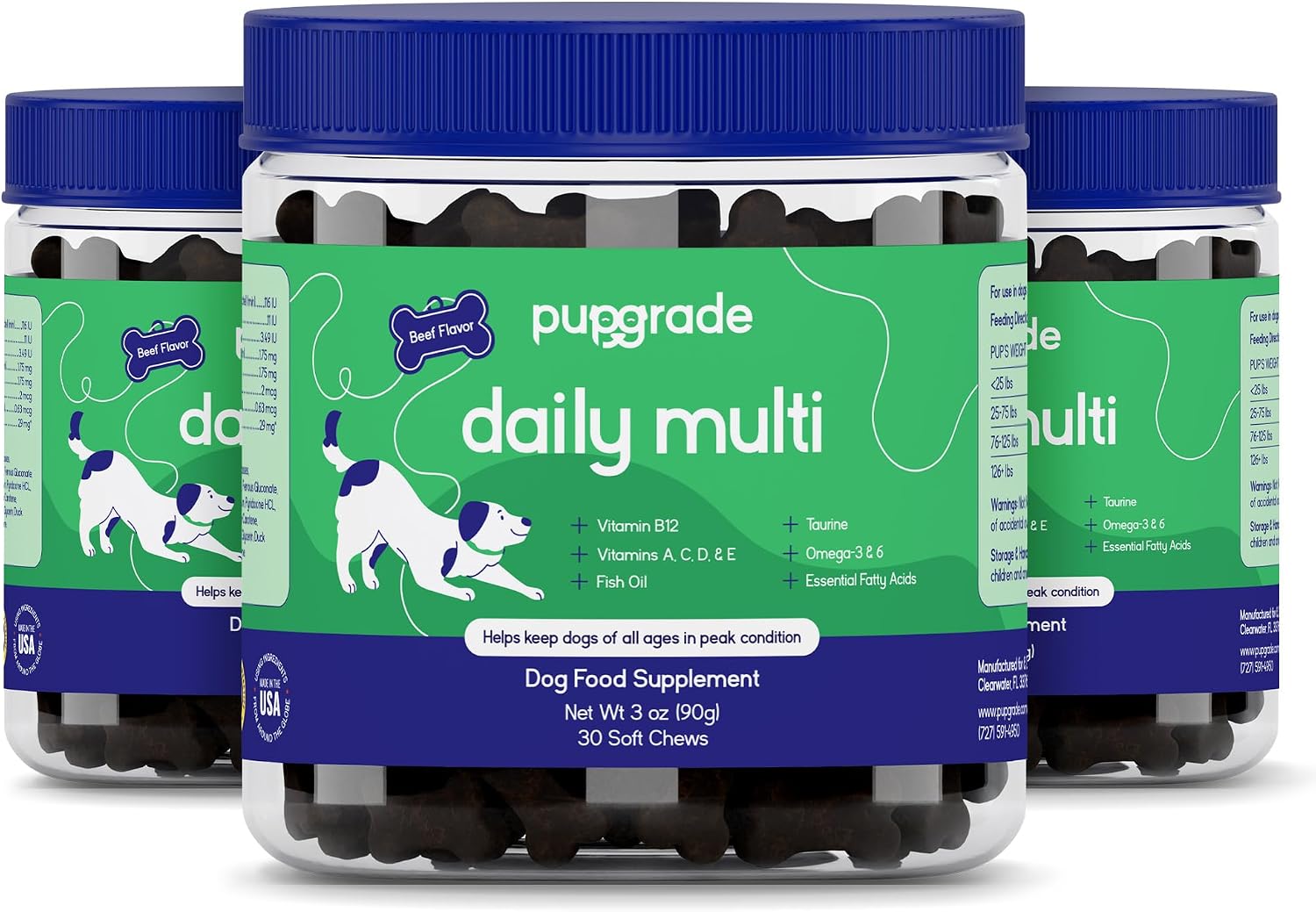 PupGrade Daily Multivitamin for Dogs, Beef Flavour, 30 Soft Chews - görsel 9
