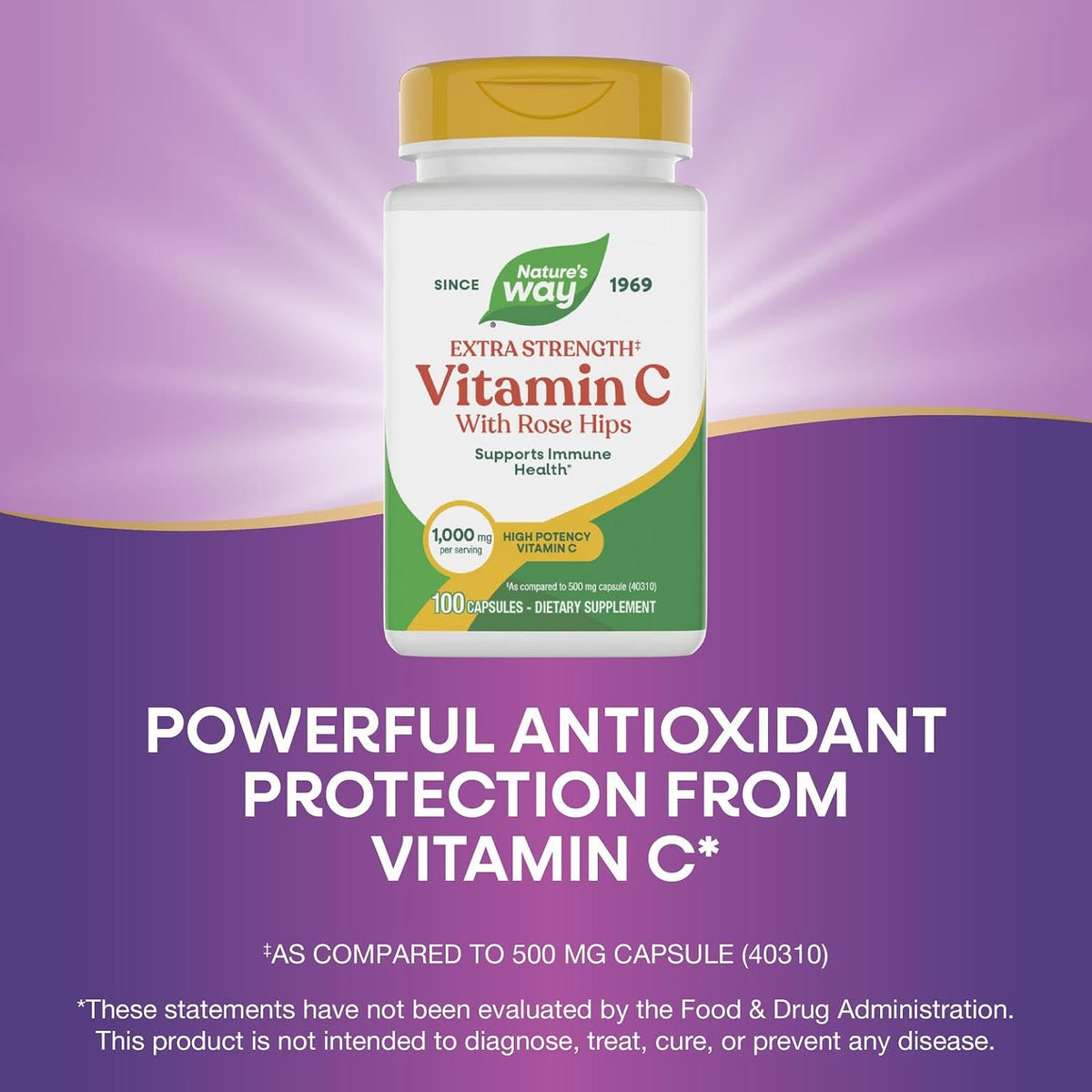 Nature's Way Vitamin C with Rose Hips Extra Strength, 1000 mg - görsel 4