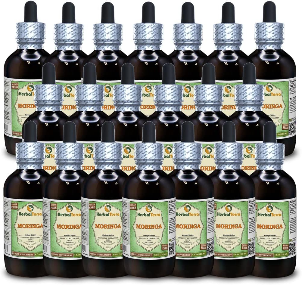 HerbalTerra Organic Moringa (Moringa Oleifera) Tincture - Dried Leaf Powder Liquid Extract, 946 ml - görsel 8