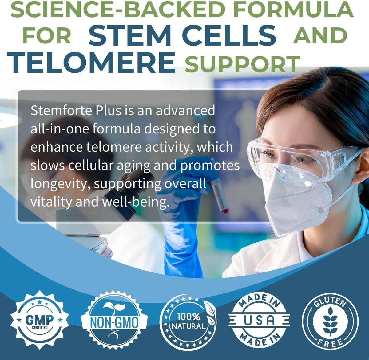 NuVi Global Stemforte Plus – Stem Cell and Telomere Supplement – 90 Capsules - görsel 6