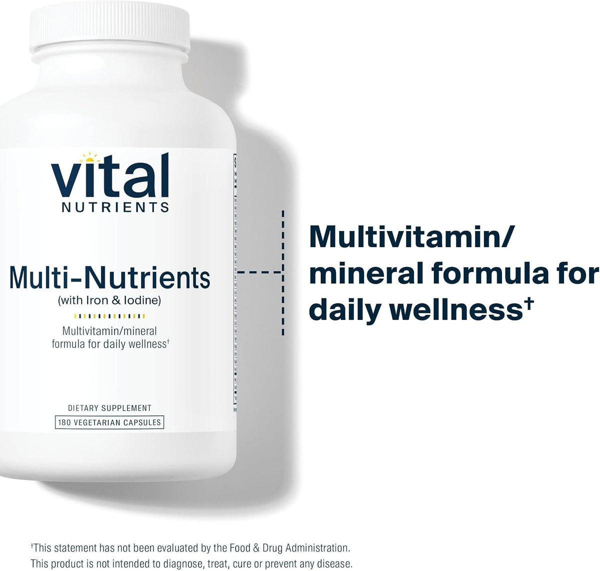 Vital Nutrients Multi-Nutrients with Iron and Iodine – Vegetarian Multivitamin Supplement - görsel 3