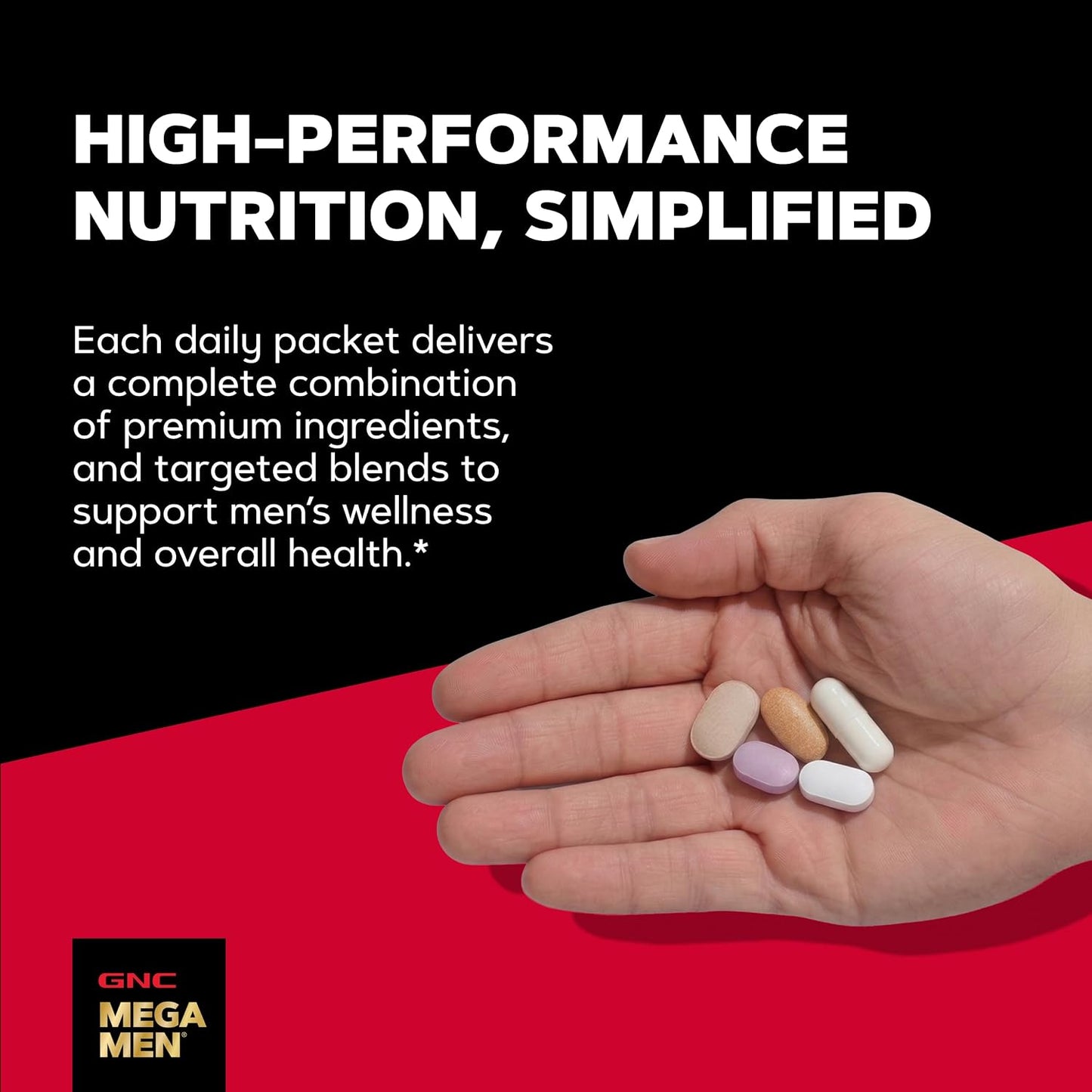 GNC Men's 30+ Vitapak Programme – 5-in-1 Daily Multivitamin with Minerals, Bone Support & Relaxation - görsel 4