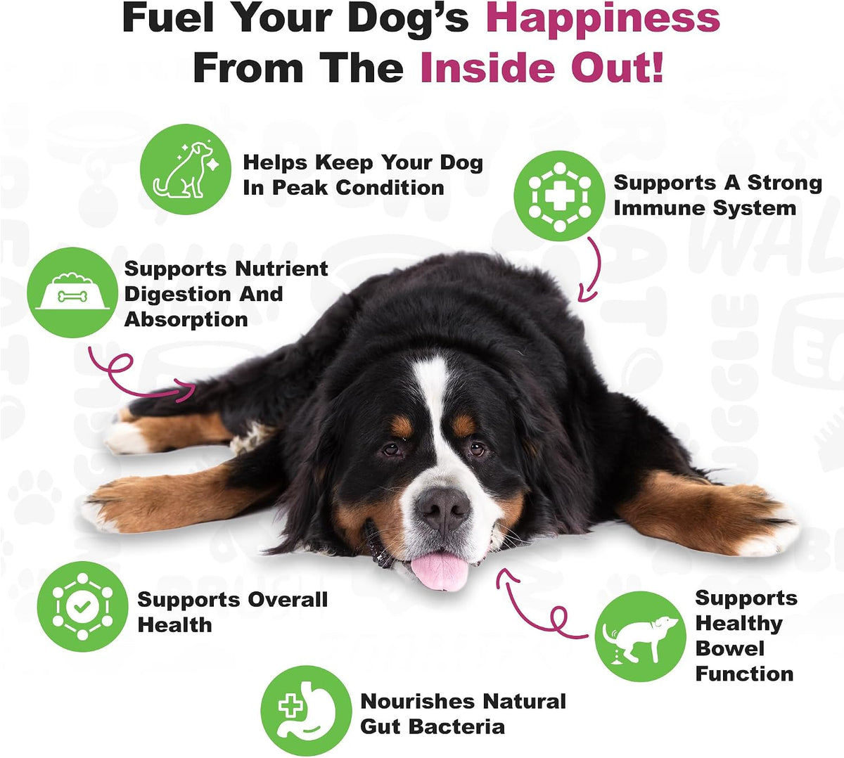 Doggie Dailies Probiotics for Dogs with Prebiotics - Duck Flavour Soft Chews (225 Count) - görsel 3