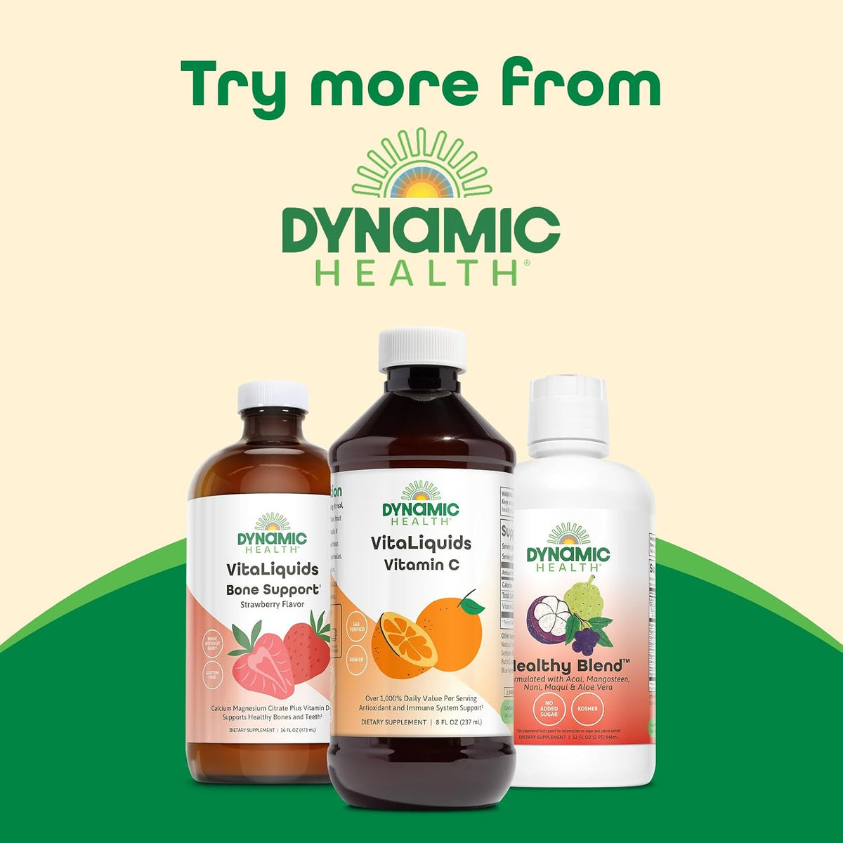 Dynamic Health VitaLiquids Vitamin C 1000mg - Liquid Supplement with Rose Hips and Citrus Bioflavonoids - 237 ml - görsel 6
