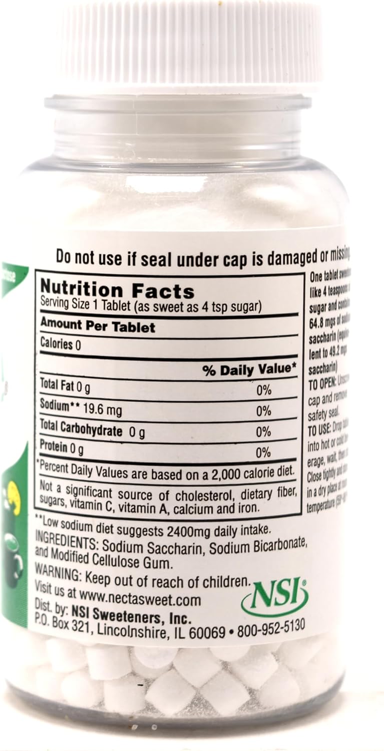 Necta Sweet Sugar Substitute Tablets, 1.0 g, 500 Tablets - görsel 2
