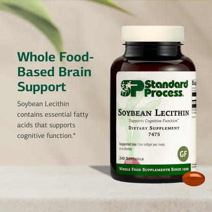Standard Process Soya Lecithin - Cognitive & Liver Health Support - 240 Softgels