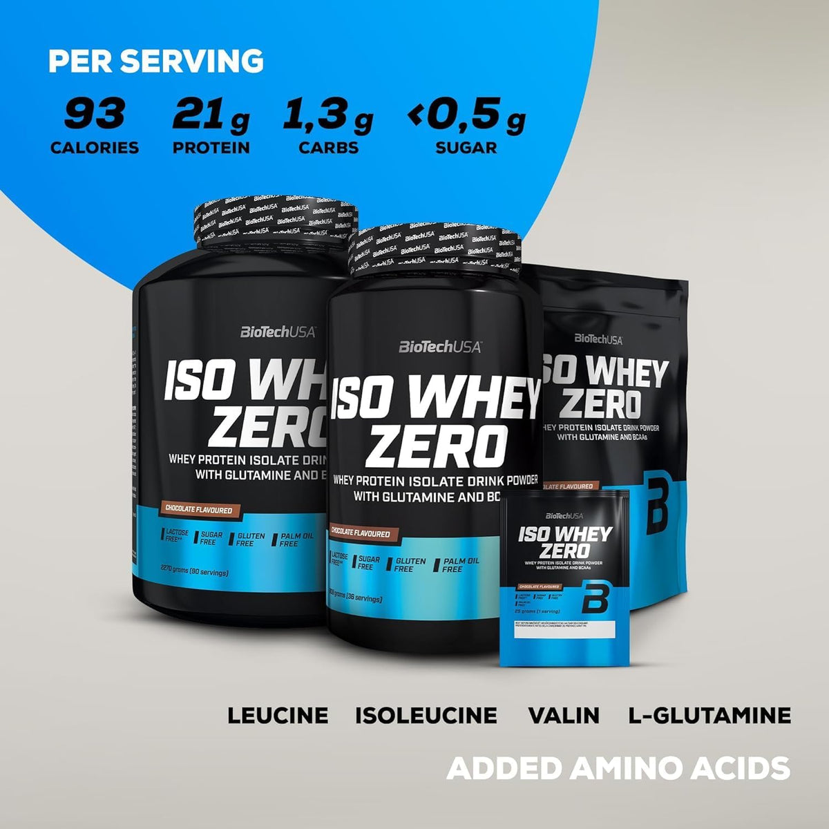 BioTech USA Iso Whey Zero Whey Protein Isolate, Cookies & Cream, 2.27kg - görsel 7