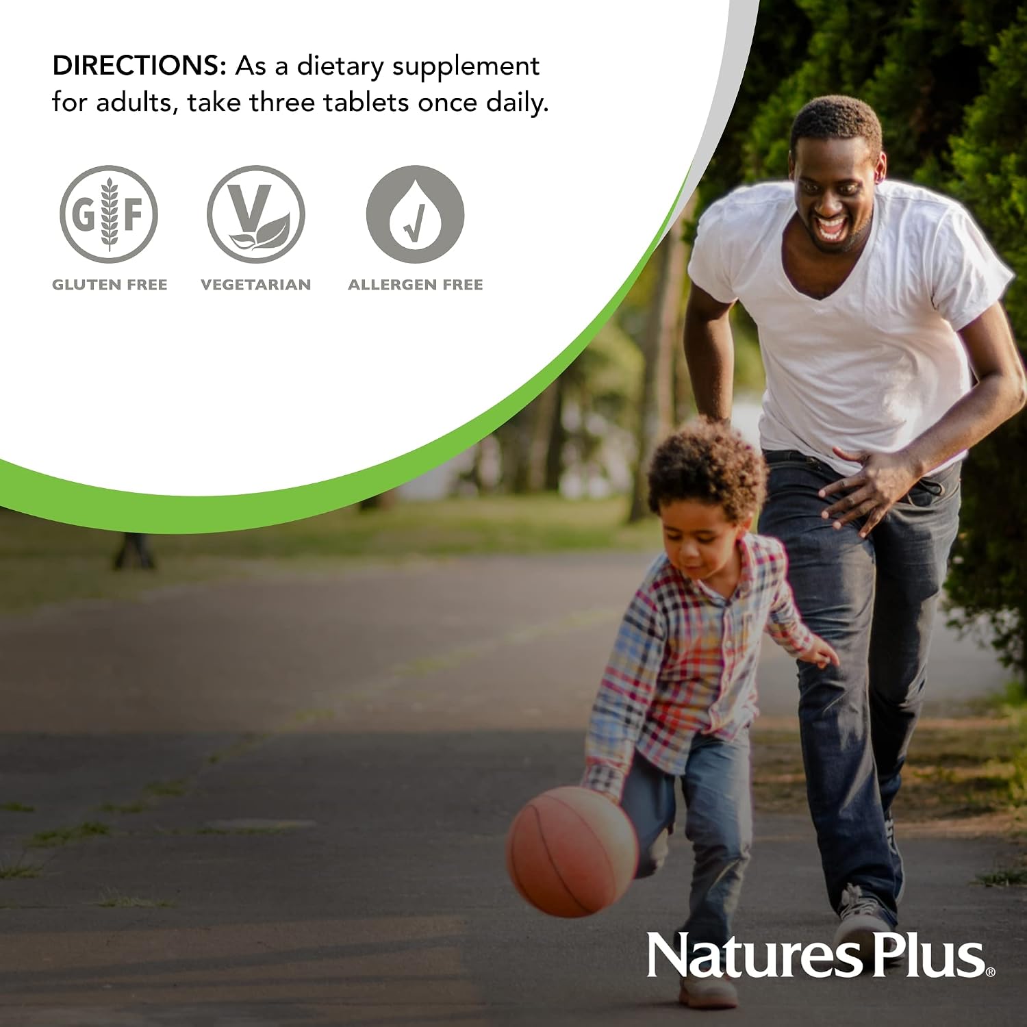 NaturesPlus AgeLoss Kidney Support - 90 Tablets - with Vitamin D3 & Magnesium - Vegetarian, Gluten-Free - 30 Servings - görsel 5