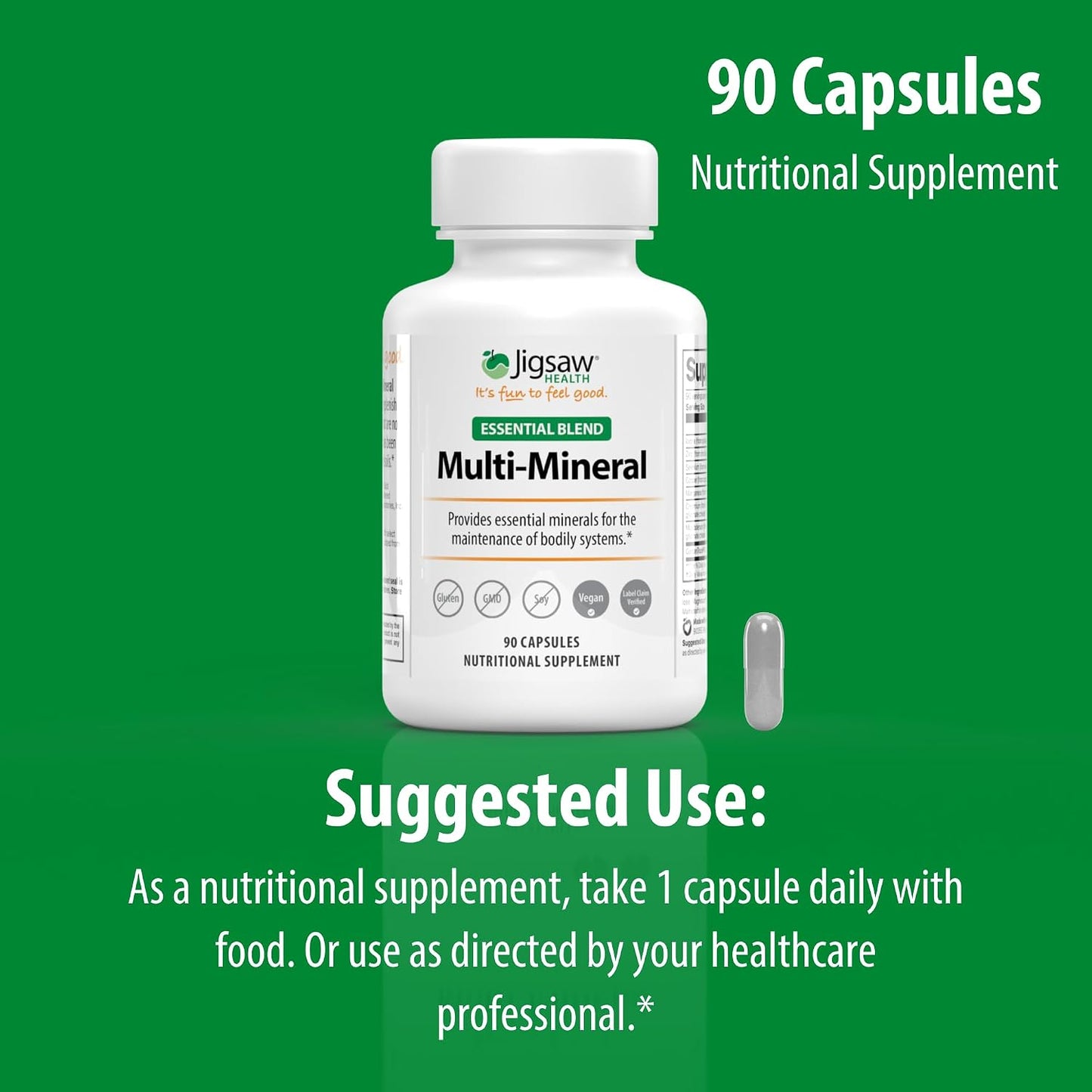 Jigsaw Health Multi-Mineral Essential Blend - 90 Capsules - görsel 7