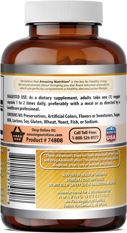 Amazing Formulae Maca 500mg Extract (10:1) – 250 Vegan Capsules