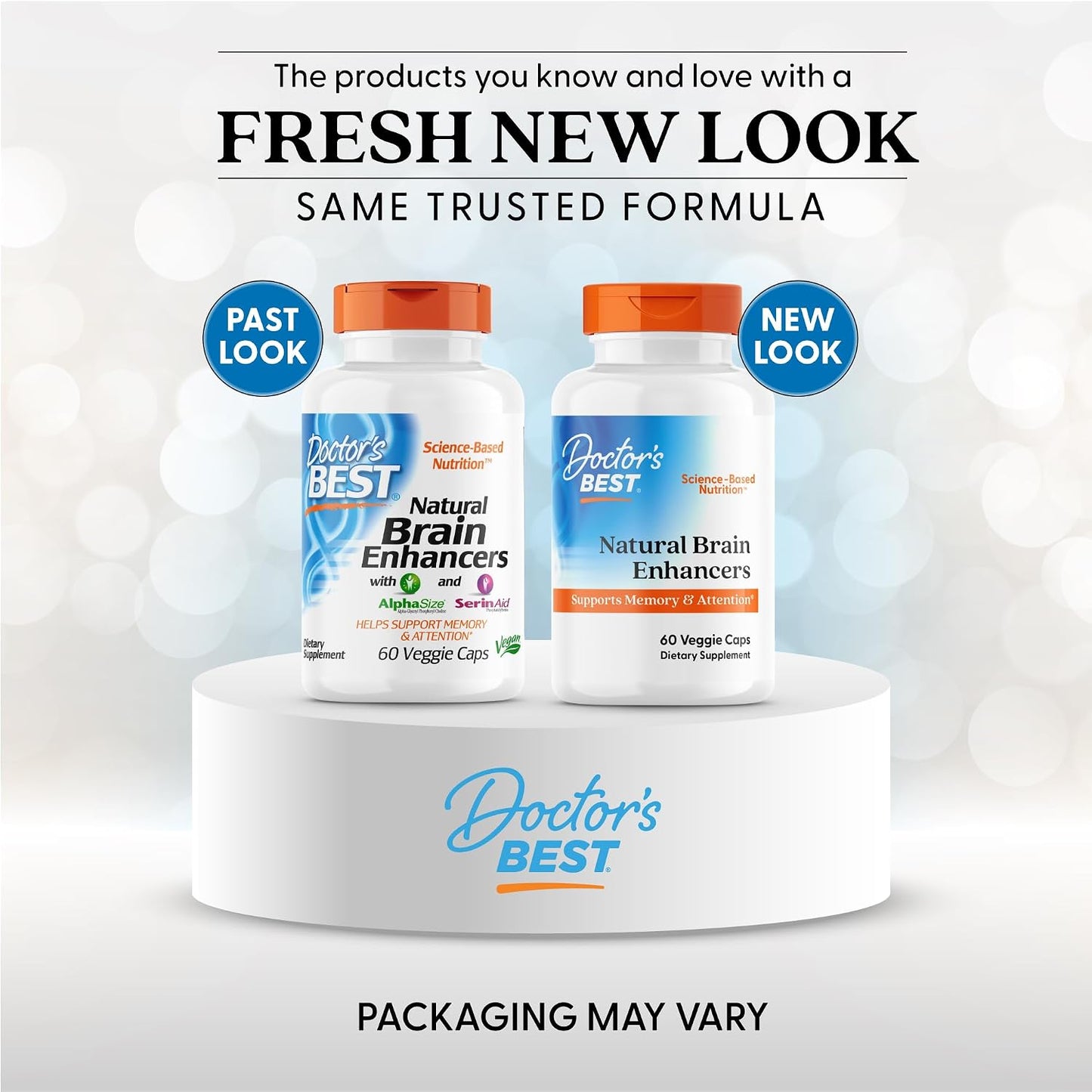 Doctor's Best Natural Brain Enhancers - Brain Health Supplement for Memory and Focus Support, PhosphatidylSerine, Alpha GPC, & Calcium, Gluten Free - 60 Veg Caps - görsel 2