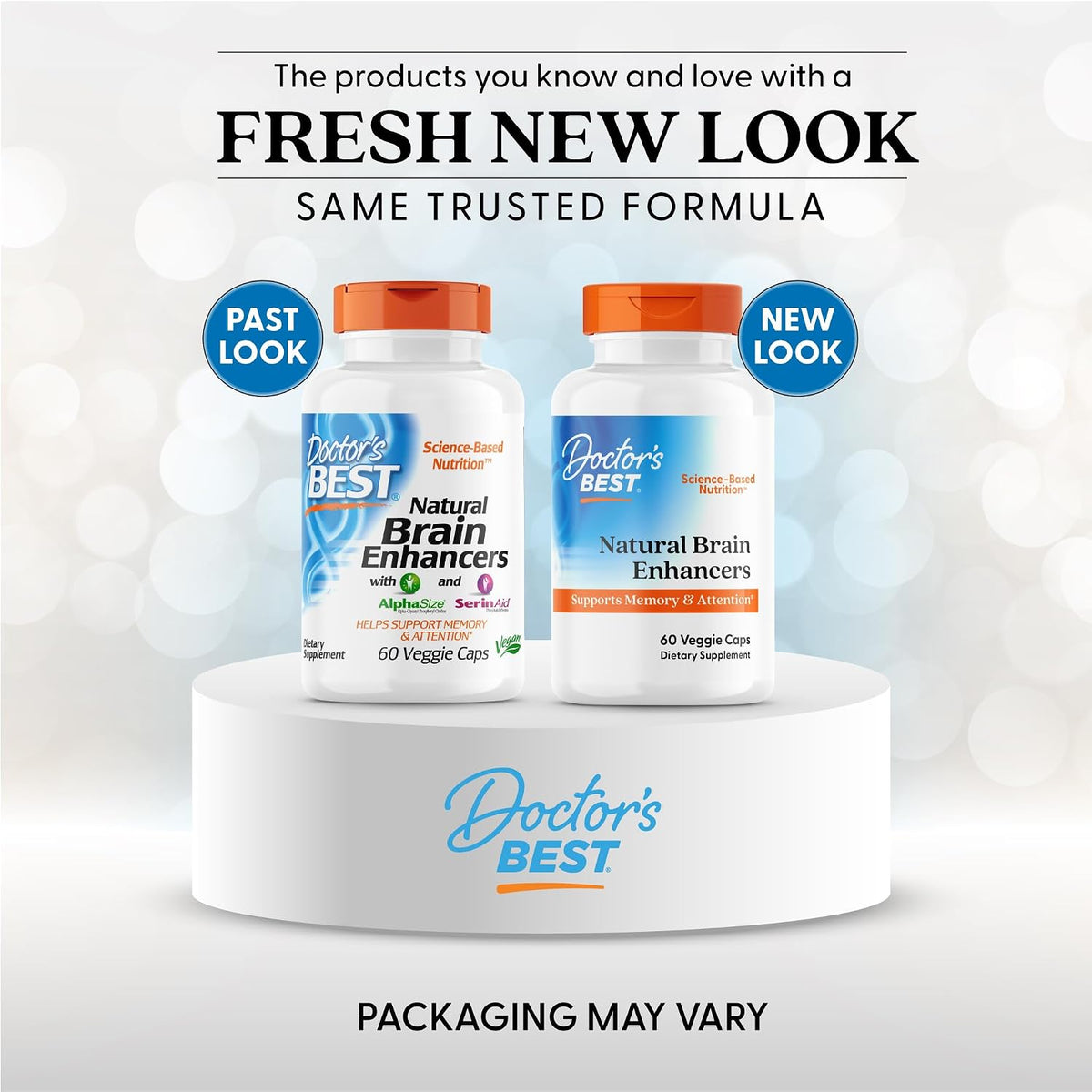Doctor's Best Natural Brain Enhancers - Brain Health Supplement for Memory and Focus Support, PhosphatidylSerine, Alpha GPC, & Calcium, Gluten Free - 60 Veg Caps - görsel 2