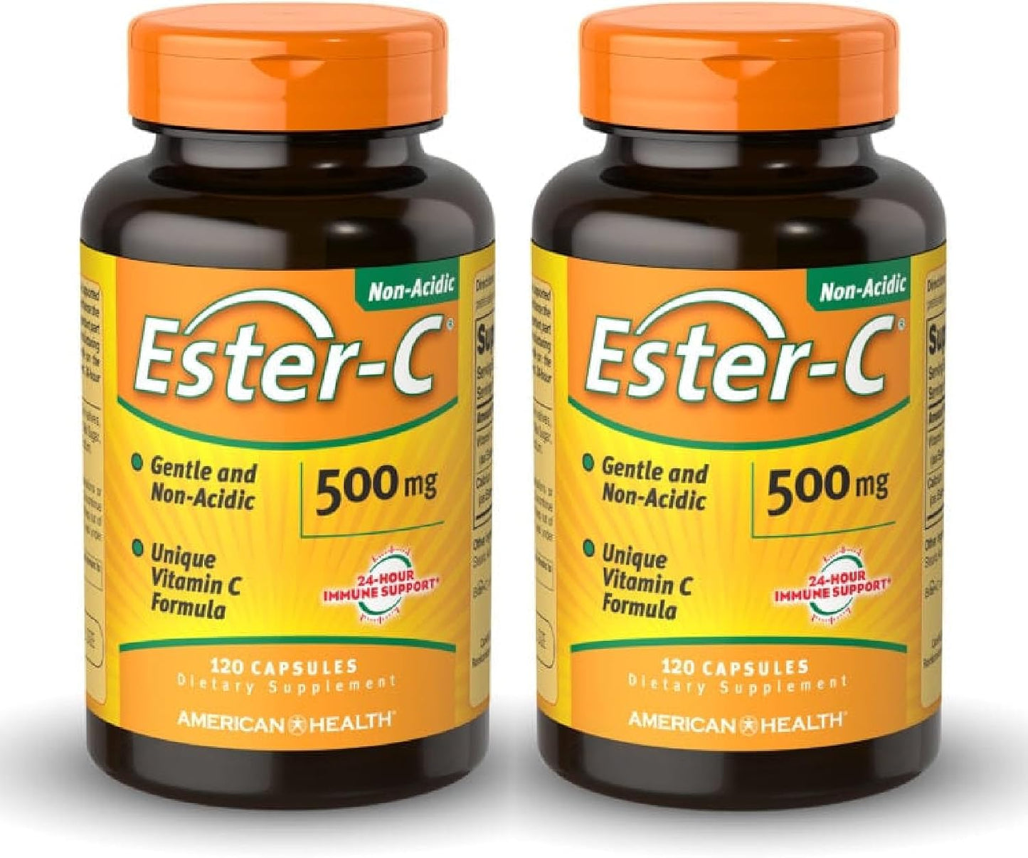 American Health Ester-C (500 mg) - 120 Capsules (Pack of 2) - Immune Support - Non-GMO, Gluten-free - 120 Servings - görsel 1