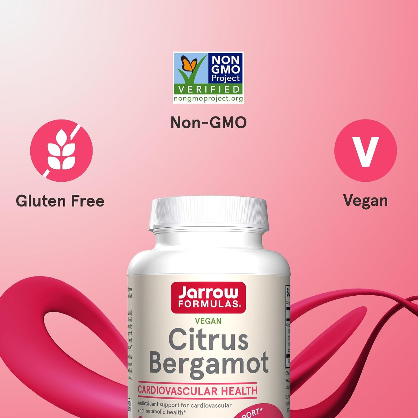 Jarrow Formulae Citrus Bergamot Supplement 500 mg - 120 Veggie Caps - Antioxidant Support for Cardiovascular & Metabolic Health - görsel 5
