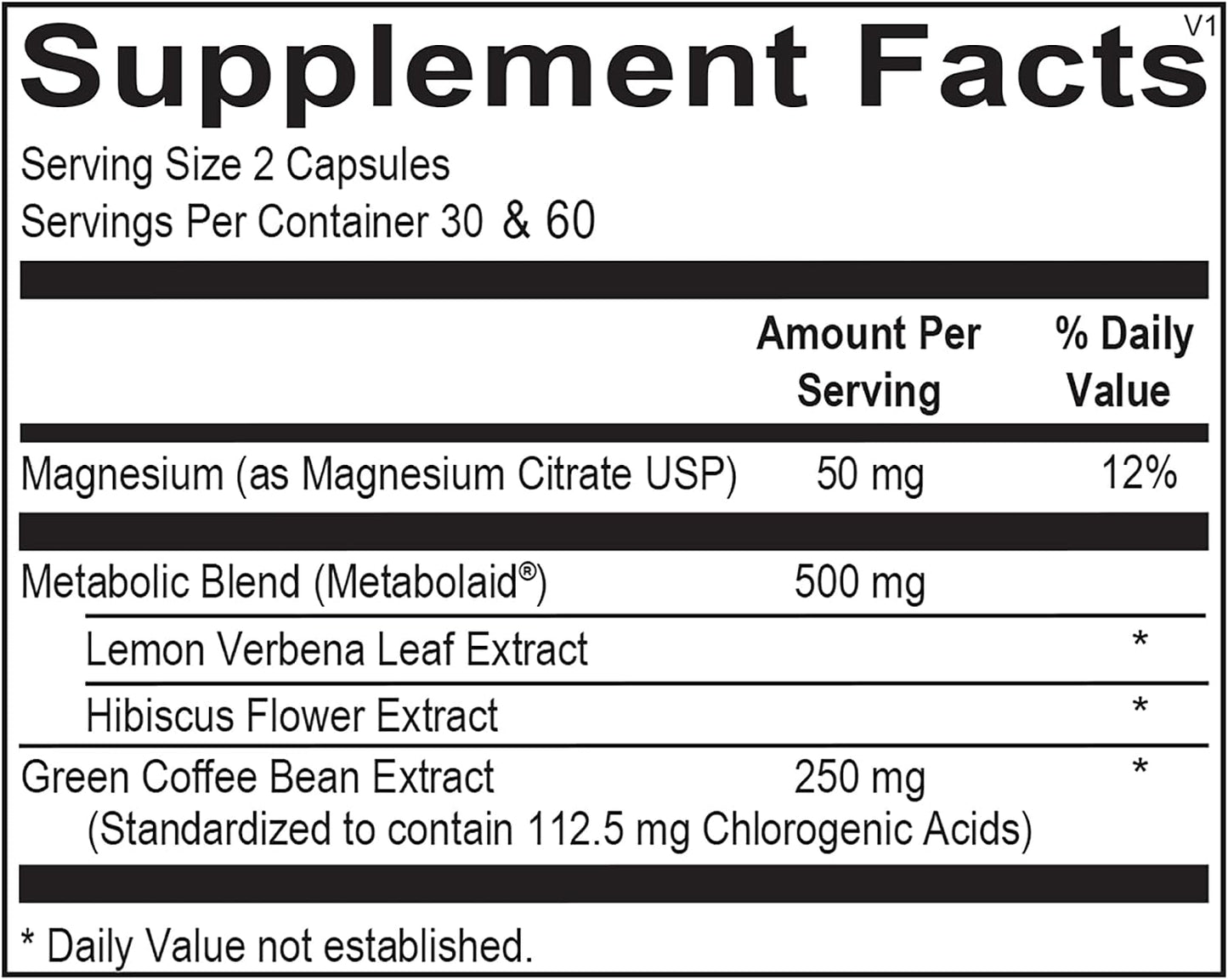 Lean-N-Wise Digestion & Energy Support with Green Coffee Bean, Hibiscus, Lemon Verbena & Magnesium Citrate | Plant-Based Formula for Daily Wellness (60 Capsules) - görsel 9