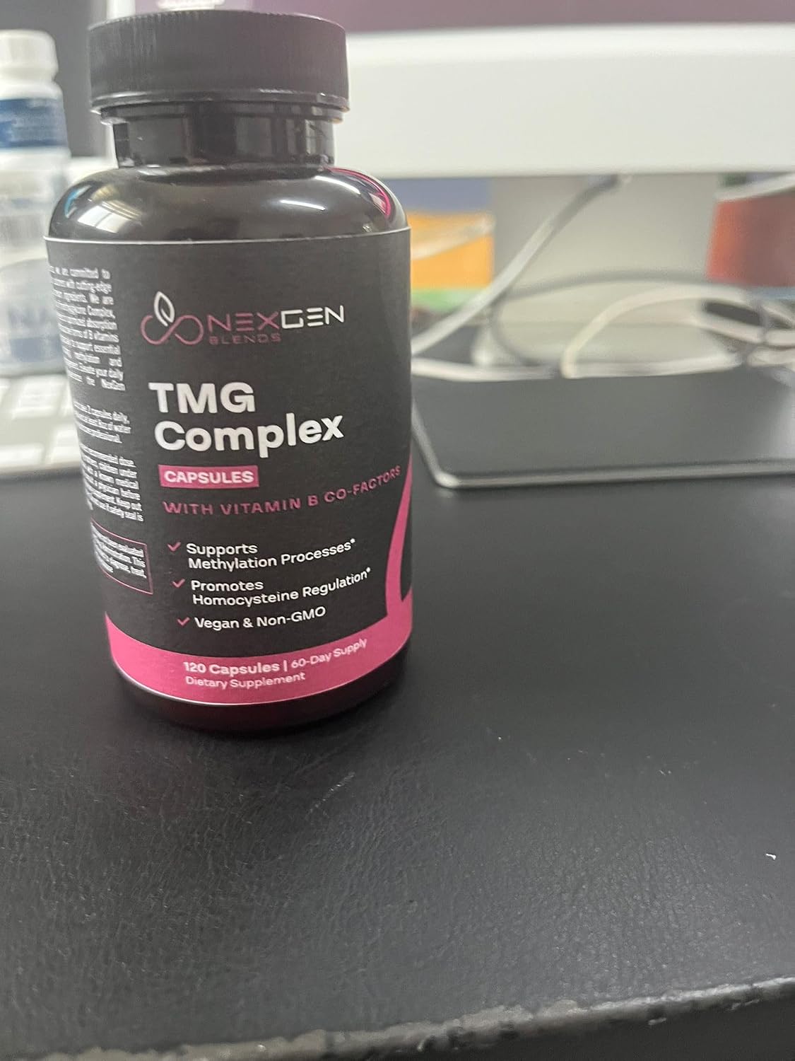 TMG Trimethylglycine Supplement with Methyl B Complex - 500mg Betaine TMG Supplement with Methylated Vitamin B Co-Factors for Homocysteine, Heart & Liver Support - Vegan & Non-GMO (2 Month Supply) - görsel 7
