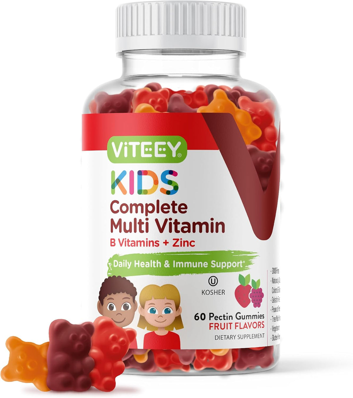 Viteey Kids Multivitamin Gummies – Complete Daily Essential Vitamins (120 Count) - görsel 7