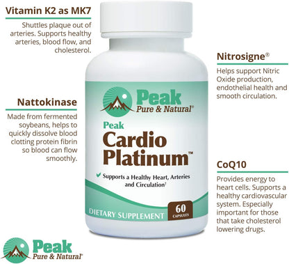 Peak Pure & Natural Peak Cardio Platinum 180 Capsules