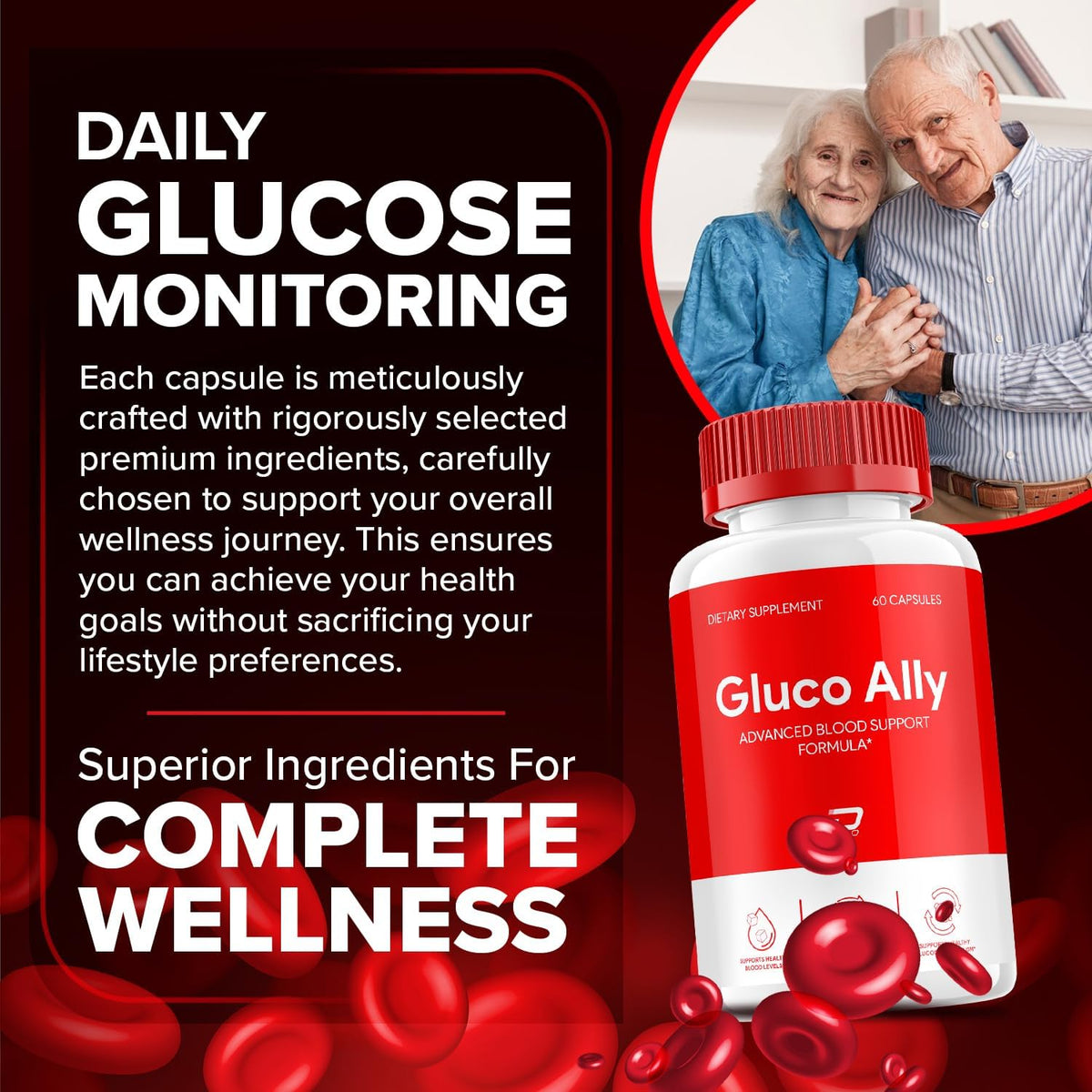 Gluco Ally Capsules - Advanced Supplement for Metabolic Support, 60 Capsules - görsel 2