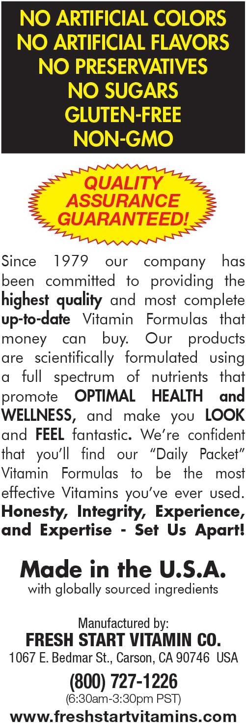 Daily Start All-in-One Daily Vitamin Pack - Energy and Focus - 30-Day Supply - görsel 4