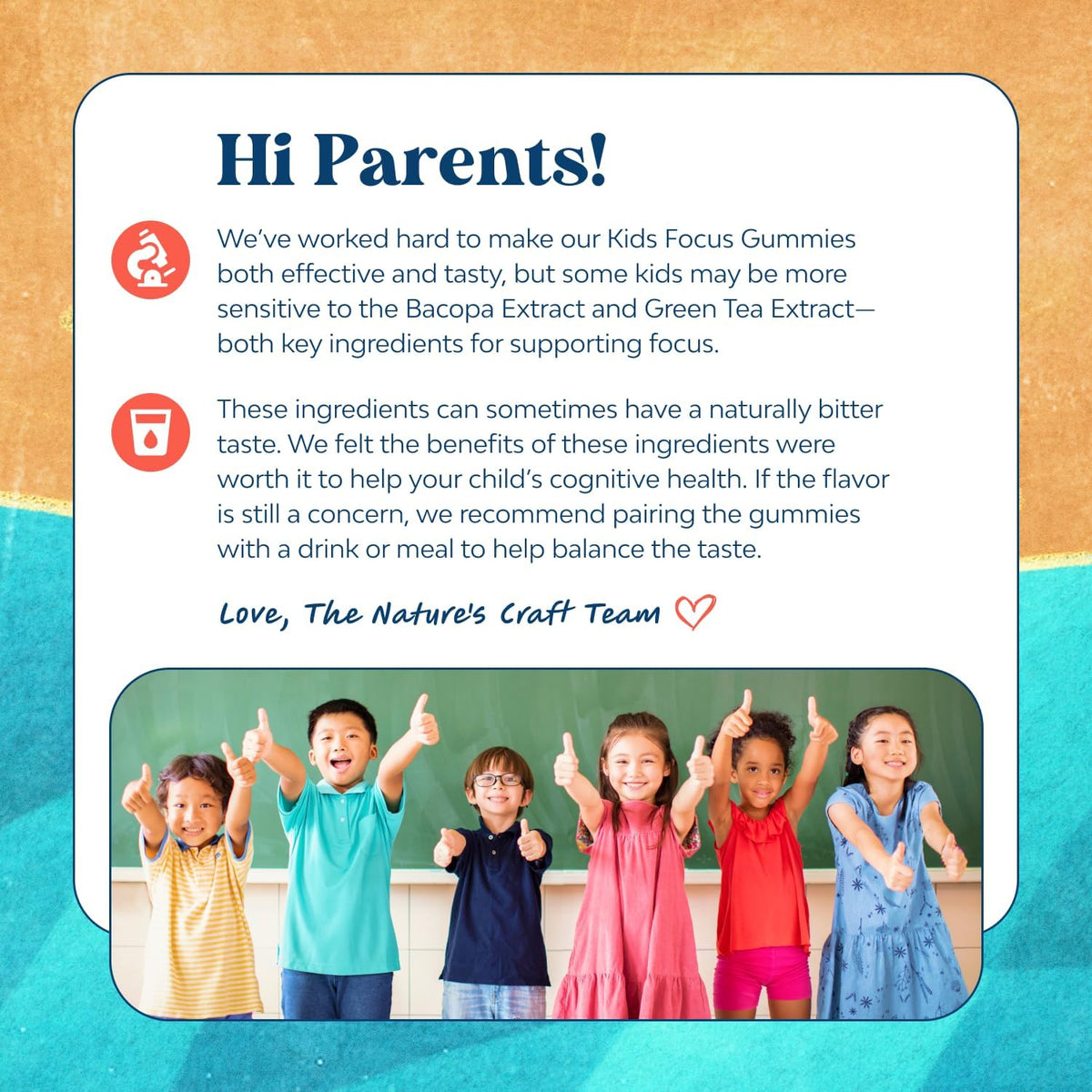 Kids Focus Gummies - Brain Support for Children with Green Tea Extract, B6 & B12 - 90 Gummies - görsel 2