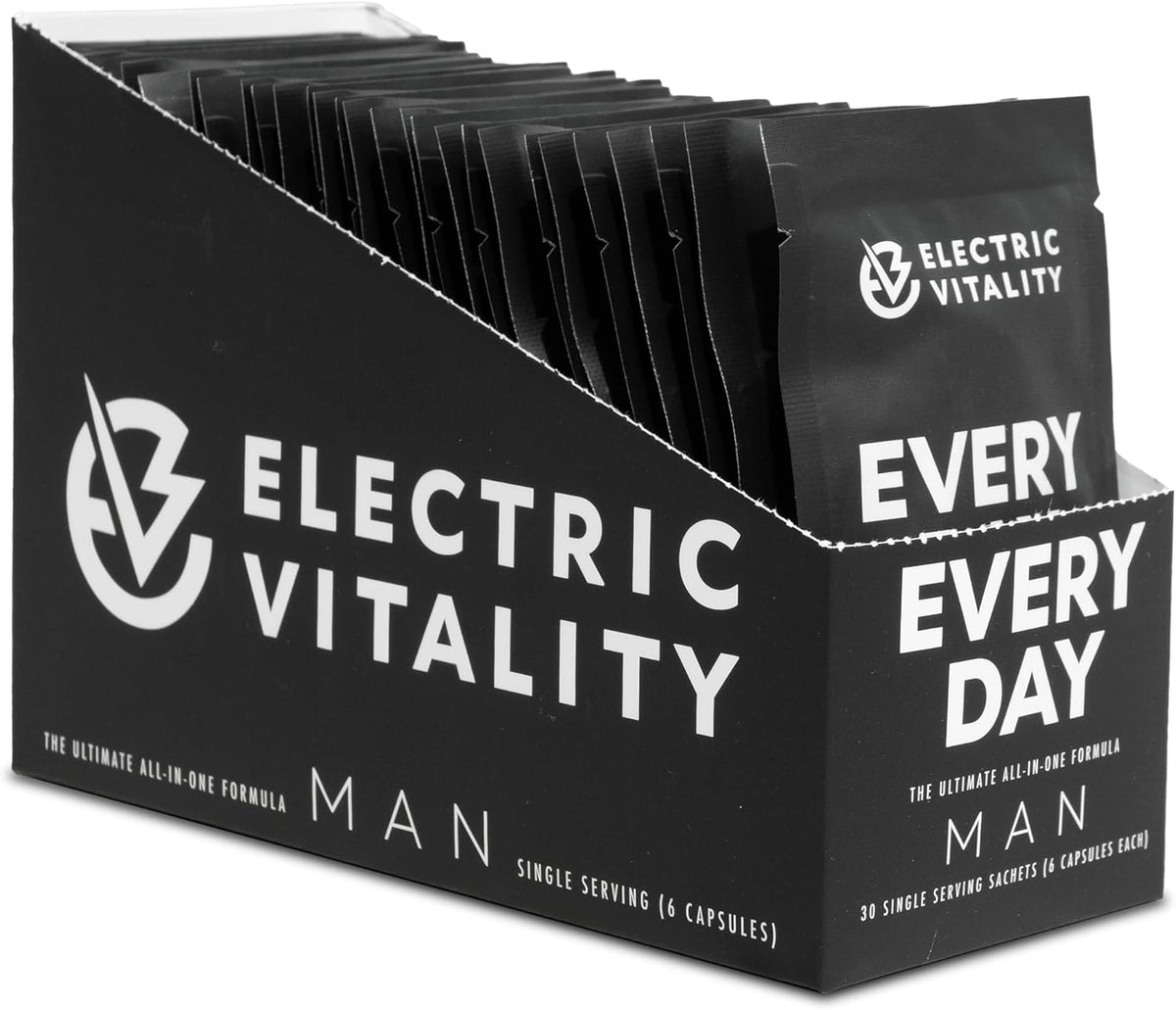 ELECTRIC VITALITY Multivitamins for Men - All in One Pack for Energy and Focus, 30 Packs - görsel 7