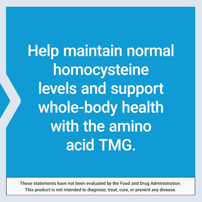 Life Extension TMG Powder – Trimethylglycine – Heart Health & Homocysteine Support – 50 g