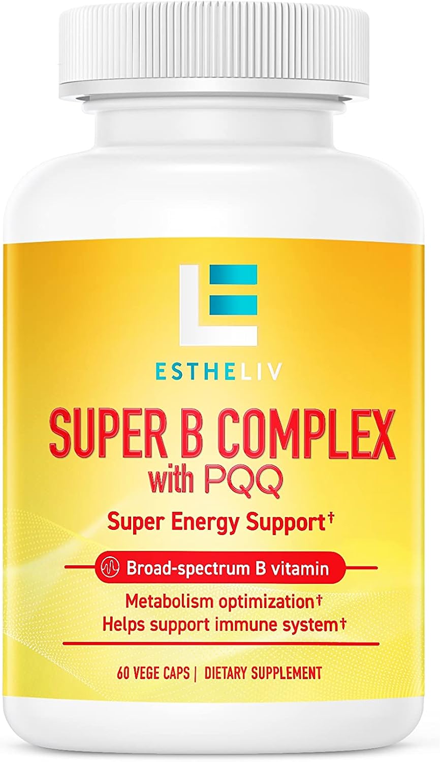 ESTHELIV Super B Complex with PQQ - 60 VegeCaps - görsel 1