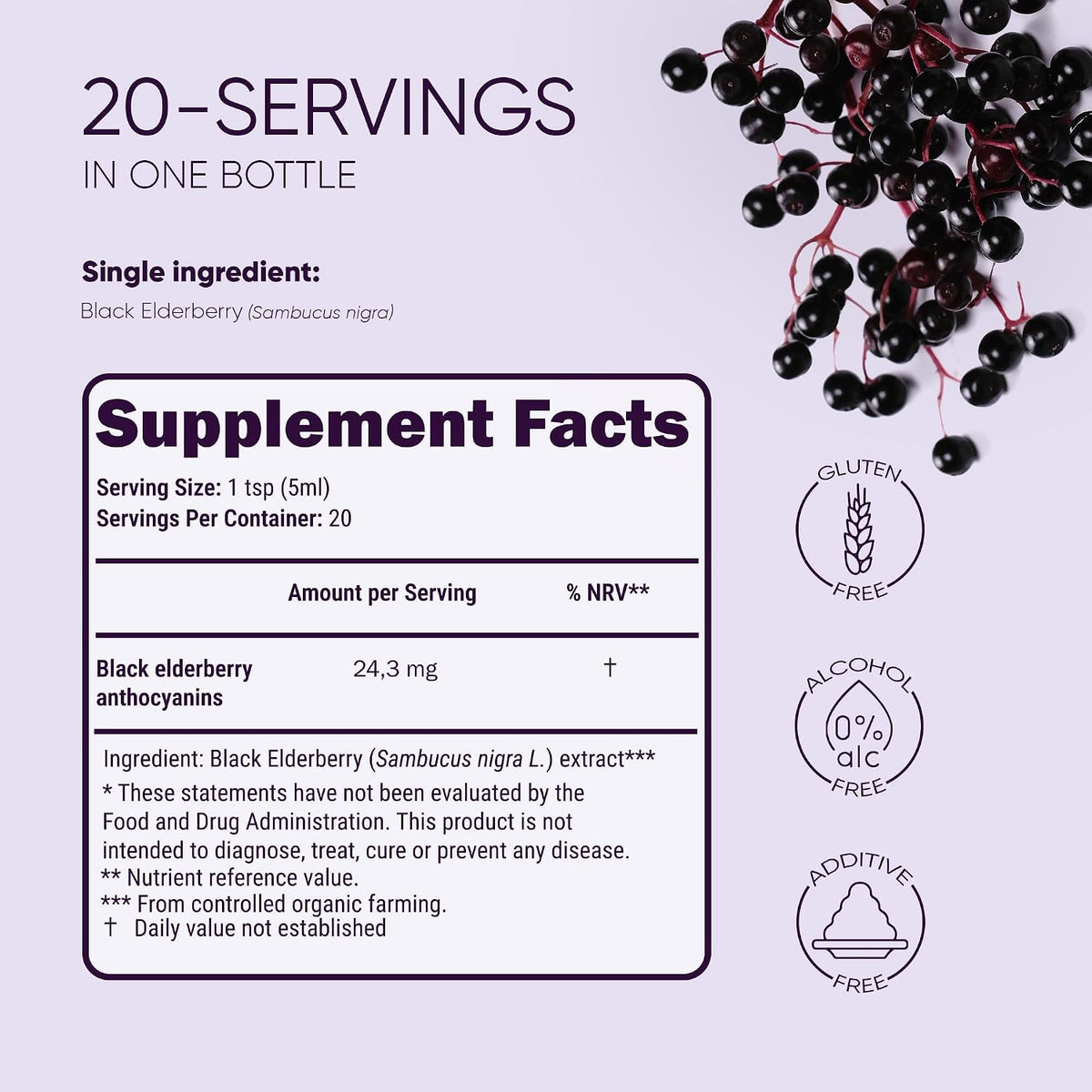 Jungle Powders Organic Elderberry Syrup - 100 ml - görsel 6