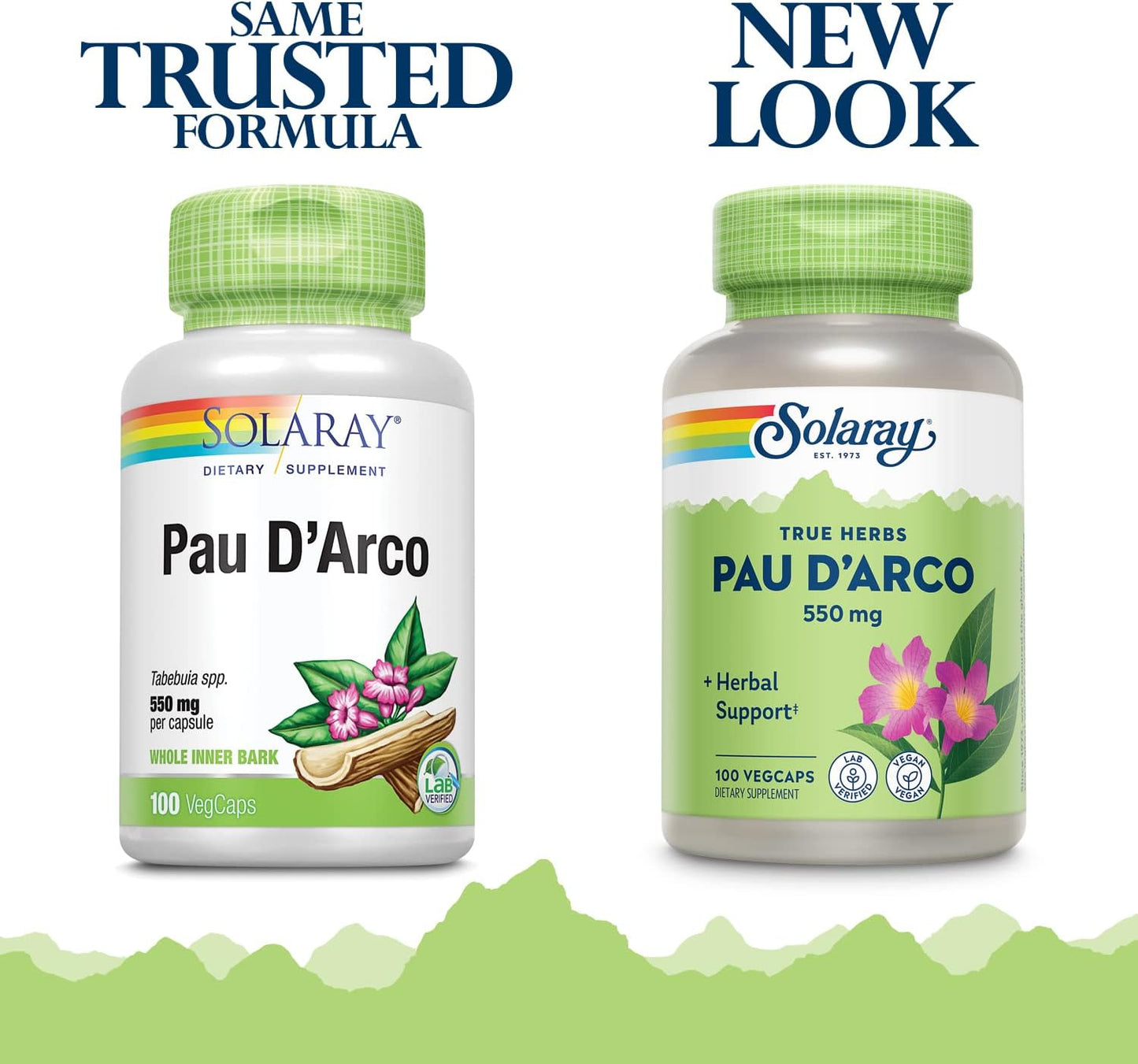 Solaray Pau D'arco Inner Bark Capsules, 510 mg, 100 Capsules - görsel 2