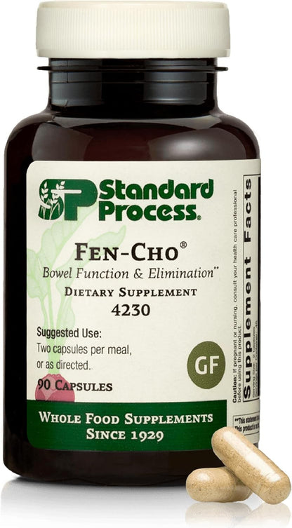 Standard Process Fen-Cho – Digestive & Gut Health Supplement – Gluten-free, Dairy-free, Soya Free – 90 Capsules