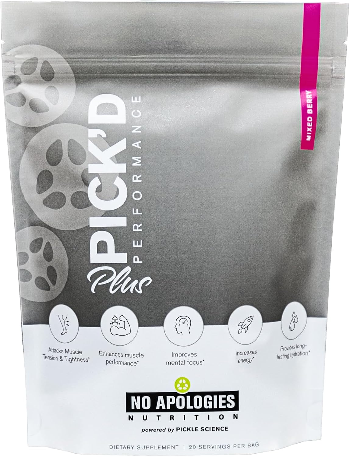 Pick’d Performance Plus Supplement – 20 Servings – Supports Muscle Function, Focus, Energy and Hydration - görsel 1