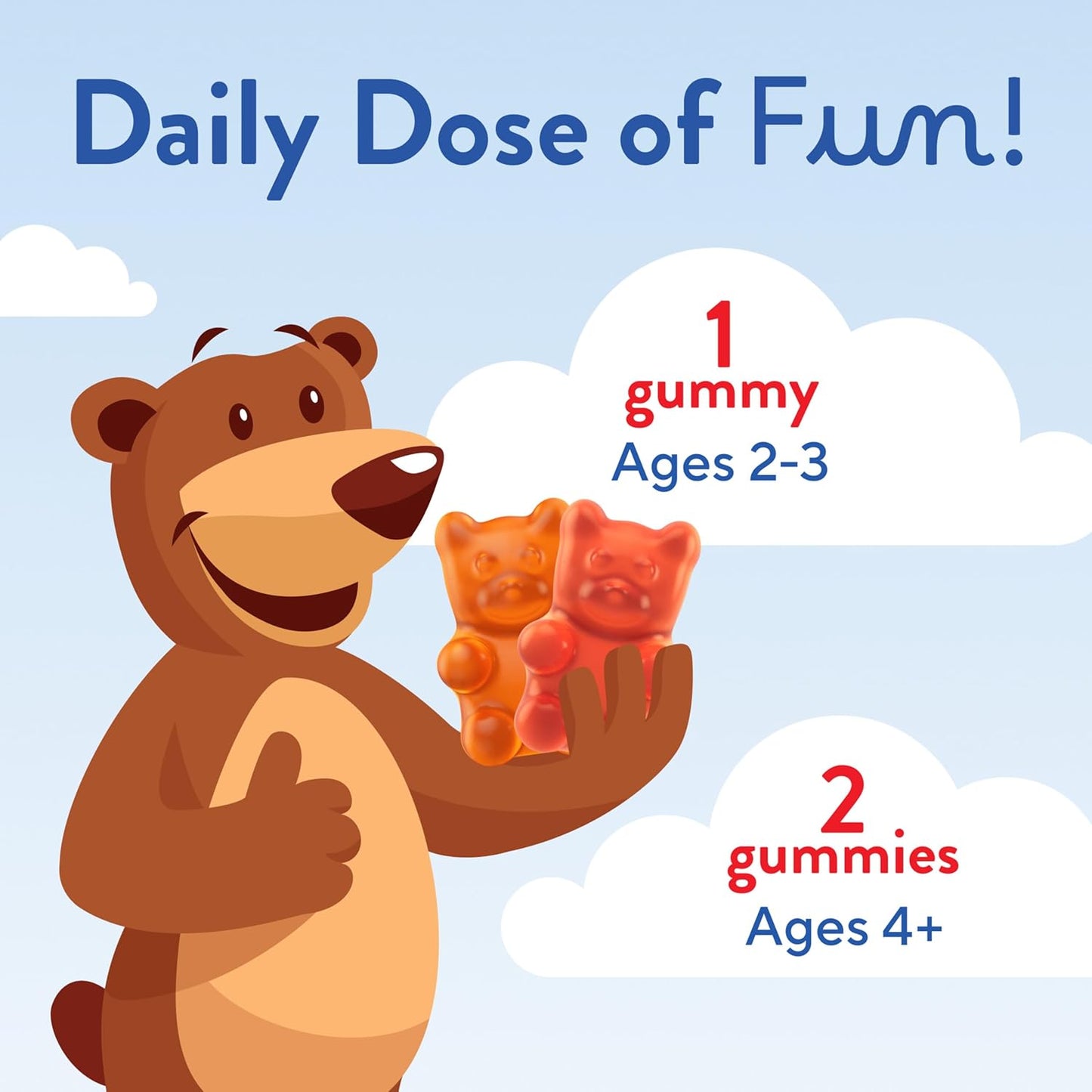 L'il Critters Kids Multivitamin Gummies – No Added Sugar, 100 Gummies - görsel 5