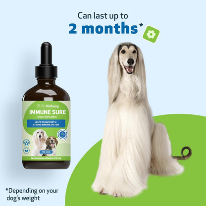 Pet Wellbeing Immune Sure for Dogs – Herbal Immune Support Supplement (118 ml)