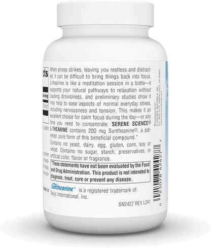 Source Naturals Serene Science L-Theanine, 200 mg, 120 Capsules