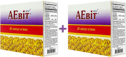 AEvit (A 100,000 IU and E Vitamins Complex 60 softgels (3)