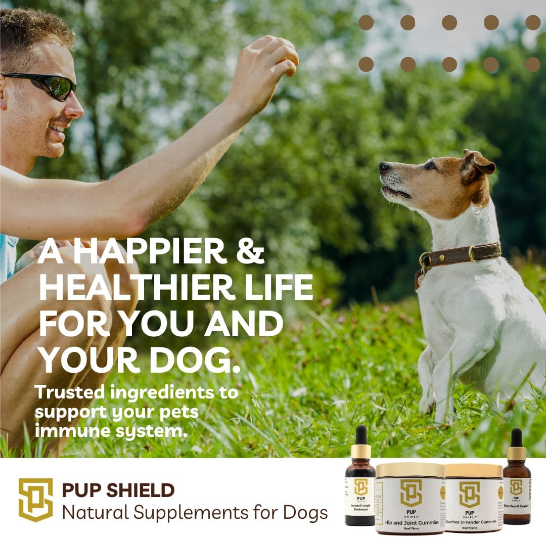 Pup Shield Natural Immune Support for Dogs - Probiotics with Olive Leaf, Turkey Tail & Echinacea - 30-Day Supply - görsel 8