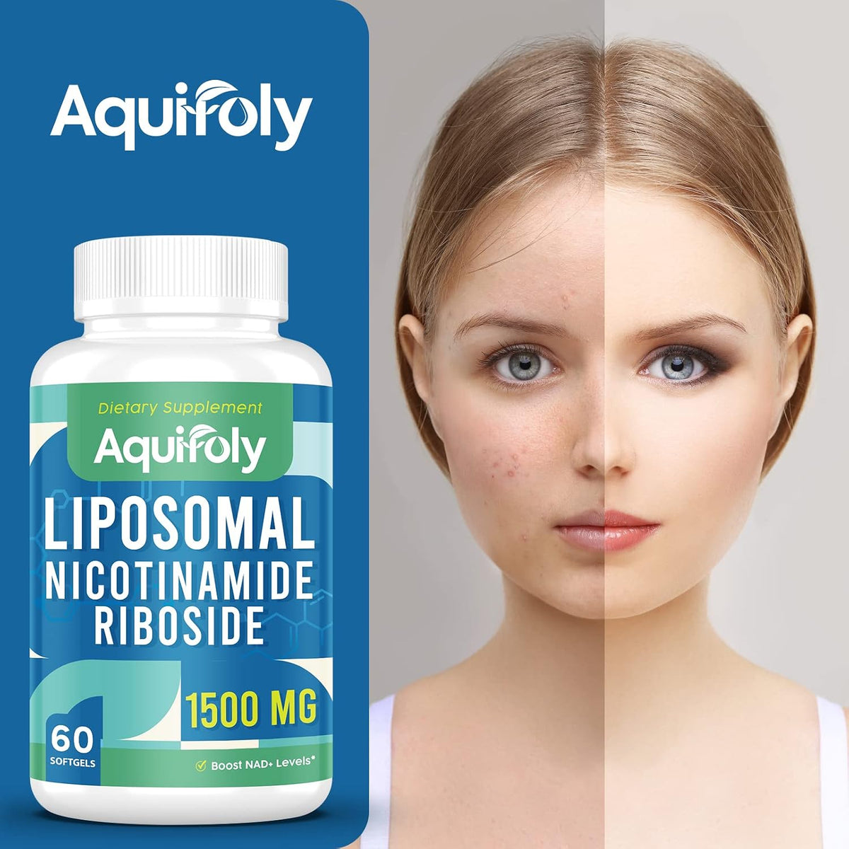Aesticum Liposomal Nicotinamide Riboside Supplement 2000 mg with TMG and Pterostilbene – 60 Softgels - görsel 7