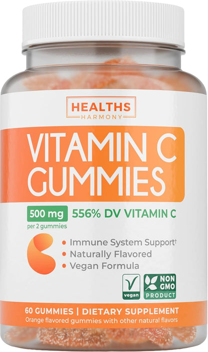 Vitamin C Immune Support Supplement – Immune Support Blend with Elderberry, Vitamin D3, Zinc & Magnesium (60 Capsules)