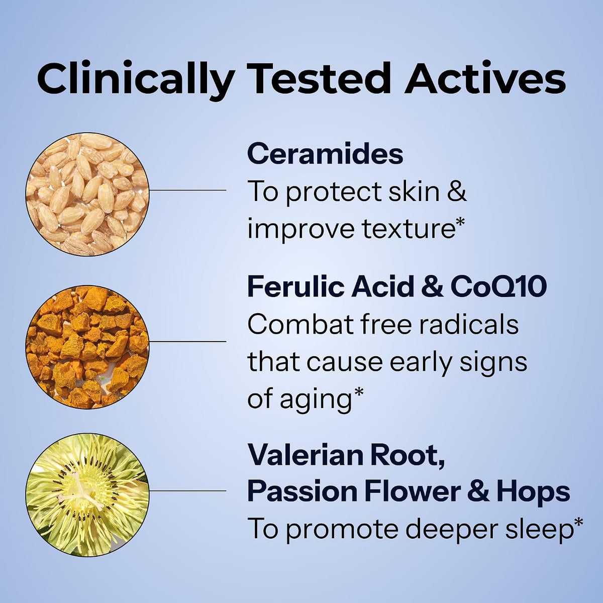 HUM Mighty Night Night-time Sleep Supplement for Skin care, CoQ10, Valerian Root & Ferulic Acid, 60 Vegan Softgels - görsel 5